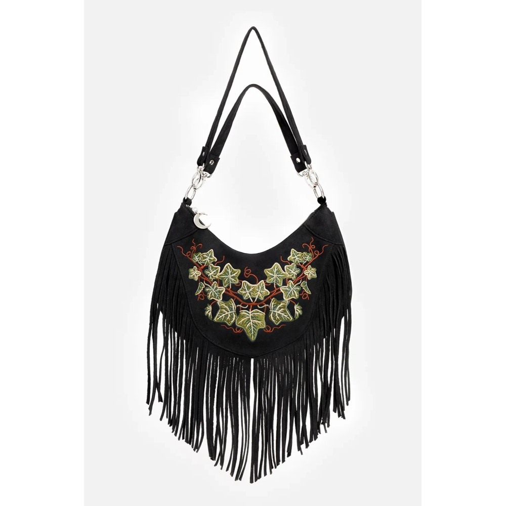 Restyle - Tangled Vines Schultertasche - Schwarz